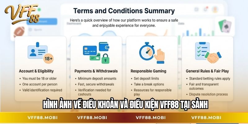 Hình ảnh về điều khoản và điều kiện VFF88 tại sảnh